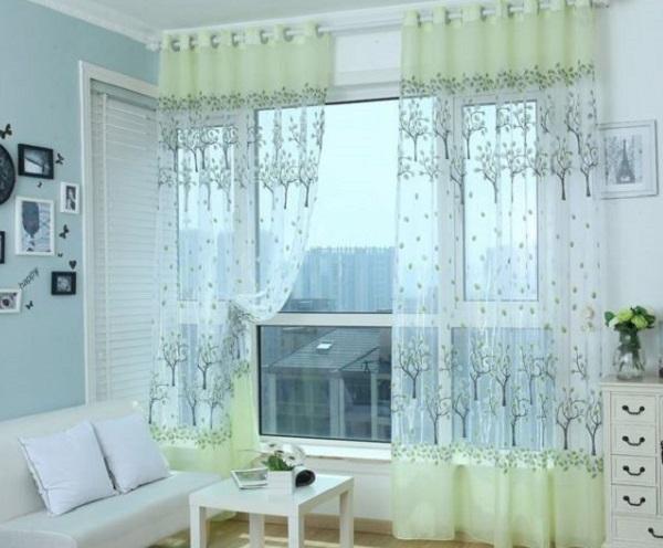 Rèm voan thêu cao cấp T92