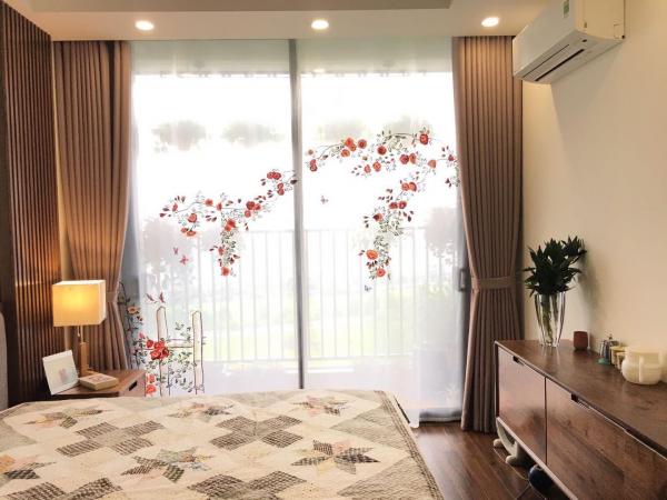 Rèm voan thêu cao cấp D53